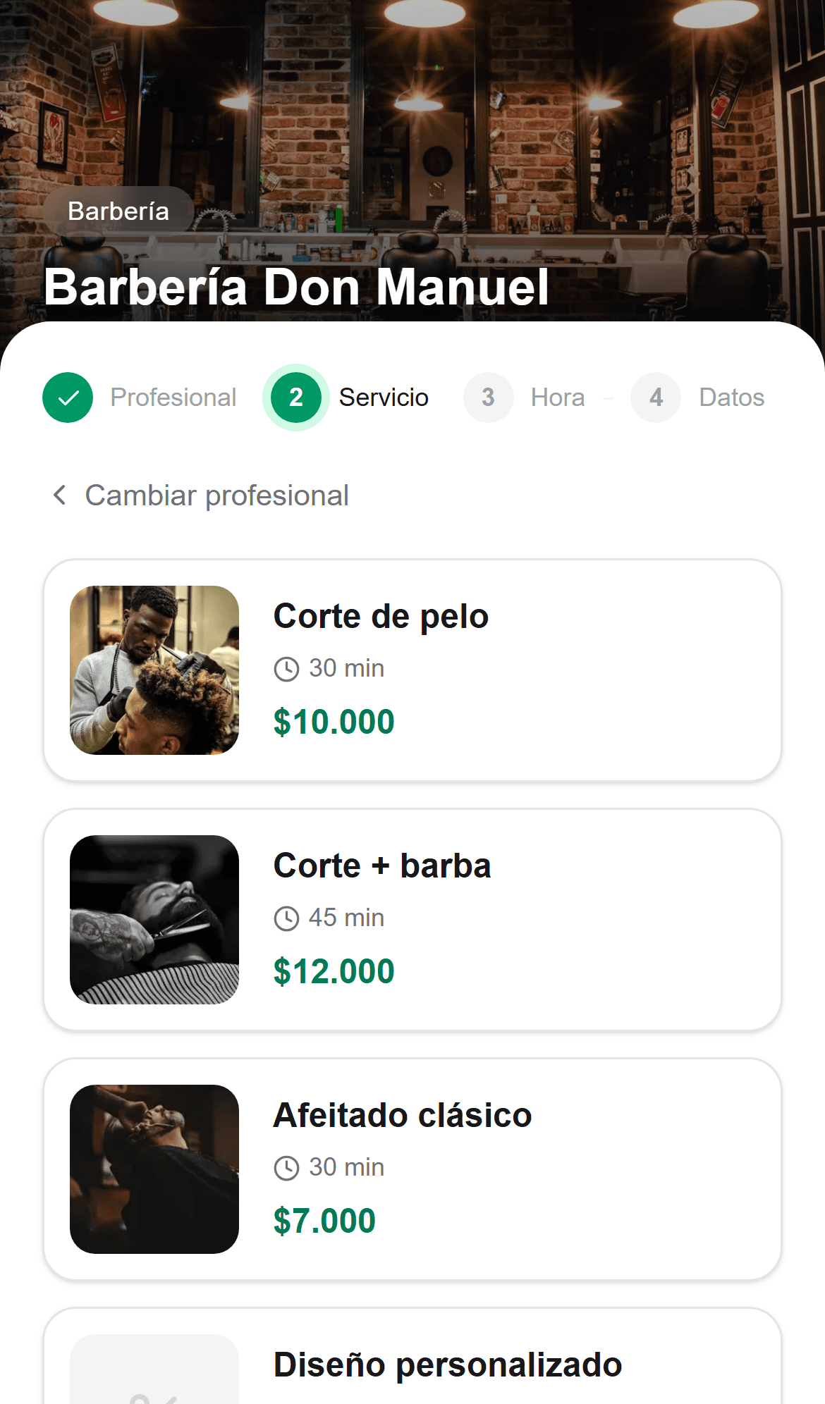 Cada profesional con su propio precio